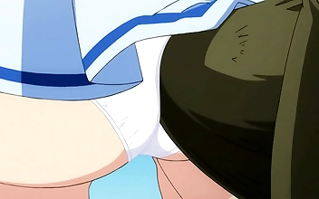 女子校生が公衆の面前で体を触られ濡れてムラムラする - Hentai Subtitles