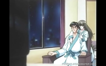 日本アニメのティーン・スラットと一緒に、縛られ、楽しむ