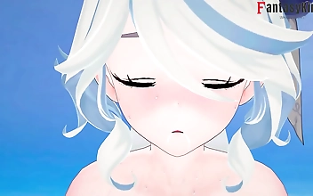 甘美な魅惑の女神フリーナ、フォンテーヌのセクシーなシーンで誘惑する