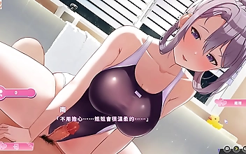 バスルームでの水着プレイ - あそこで上手にご奉仕させてね